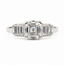 Ring 7-Stone 1.08ct Asscher Lab Grown Diamond IGI: 727512435 .60ctw Diamonds 900pt 3.52g Sz6 125100026