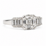 Ring 7-Stone 1.08ct Asscher Lab Grown Diamond IGI: 727512435 .60ctw Diamonds 900pt 3.52g Sz6 125100026