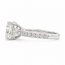 Ring 3-Stone Engagement 3ct Cushion Lab Grown Diamond IGI: 752514910  .75ctw Diamonds 18kw 2.9mm Sz6.25 4.66g 125090013