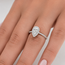 Ring Tear Drop 1.14ct Pear Lab Grown Diamond IGI: 547238563 .38ctw Round Diamonds 14kw 13x9mm Sz4.5 4.4g 125060078