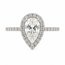 Ring Tear Drop 1.14ct Pear Lab Grown Diamond IGI: 547238563 .38ctw Round Diamonds 14kw 13x9mm Sz4.5 4.4g 125060078