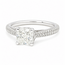 Ring Engagement Simon 1.30ct Cushion Lab Grown Diamond IGI: 722552742 G .63ctw Round Diamonds 14kw sz4.75 2.7mm 124060227