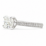 Ring Engagement Simon 1.30ct Cushion Lab Grown Diamond IGI: 722552742 G .63ctw Round Diamonds 14kw sz4.75 2.7mm 124060227