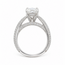 Ring Engagement Simon 1.30ct Cushion Lab Grown Diamond IGI: 722552742 G .63ctw Round Diamonds 14kw sz4.75 2.7mm 124060227