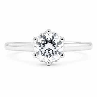 Ring Engagement .80ctw Round Lab Grown Diamond 14kw Sz3.5 2.81g 225040057