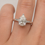 Ring Tacori Diamond 1.51ct Pear Lab Grown Diamond IGI: 747576197 .07ctw Round Diamonds 950pt sz6 124050164