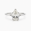 Ring Tacori Diamond 1.51ct Pear Lab Grown Diamond IGI: 747576197 .07ctw Round Diamonds 950pt sz6 124050164