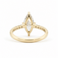 Ring Engagement 1.34ct Marquise Lab Grown Diamond IGI: 662443729  .30ctw Round Diamonds 18ky sz5 13.5mm 2.71g 124060190