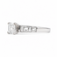 Ring Engagement 1.10ct Asscher Lab Grown Diamond IGI: LG718504428 .56ctw Princess & Baguette Diamonds 18kw Sz6 123120108