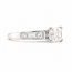 Ring Engagement 1.10ct Asscher Lab Grown Diamond IGI: LG718504428 .56ctw Princess & Baguette Diamonds 18kw Sz6 123120108