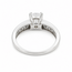 Ring Engagement 1.10ct Asscher Lab Grown Diamond IGI: LG718504428 .56ctw Princess & Baguette Diamonds 18kw Sz6 123120108