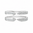 Semi Mount 1.08ctw Lab Grown Diamond Round & Princess Cut 14kw Sz9