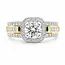 Ring Engagement Square Halo 1.09ct Round Lab Grown Diamond IGI Report: 715503689 VVS2 E 1ctw Diamonds 14ktt 5.3mm Sz6.5 8.6g 126038044
