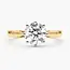 Ring Engagement Solitaire 1.52ct Round Lab Grown Diamond IGI Report: LG770635653 E VVS2 18ky 2.75mm Sz6.5 3.7g 126038002