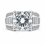 Ring 7.04ct Cushion Lab Grown Diamond IGI Report: 736504385 VS1 E 2.5ctw Diamonds 18kw 10mm Sz7.5 14.15g 126038038