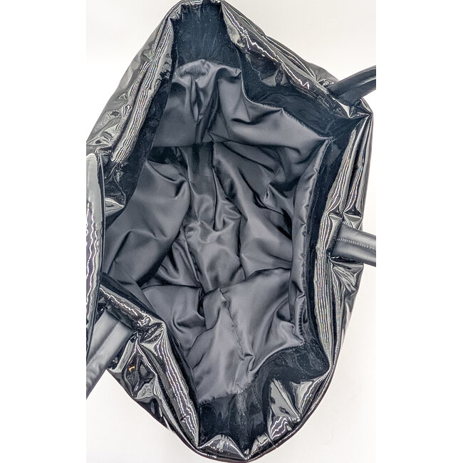 Handbag Yves Saint Laurent Shopping Tote Padded Patent Leather 126065051