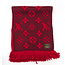 Scarf Louis Vuitton Wool Silk Logomania Scarf Rubis 94% Wool 6% Silk 64.5x12" 126065054