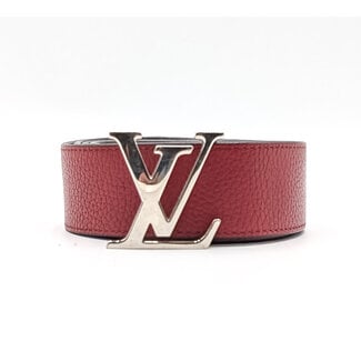 Belt Louis Vuitton Initals Reversible Red Navy M9123 38" 126065058