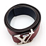 Belt Louis Vuitton Initals Reversible Red Navy M9123 38" 126065058