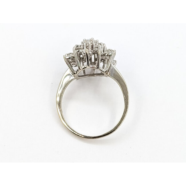 Ring Cluster 1.75ctw Round Diamonds 14kw 1.6mm Sz8.75 4.14g 226060012