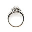 Ring Engagement Cluster 1.25ctw Round & Baguette Diamonds 10kw 5mm Sz7 6.09g 226050058