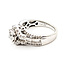 Ring Engagement Cluster 1.25ctw Round & Baguette Diamonds 10kw 5mm Sz7 6.09g 226050058