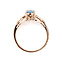 Ring Twist .17ctw Round Diamonds 1.27ct Sky Blue Aquamarine 14kr 1.25mm Sz9.5 2.49g 126060015