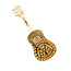 Pendant Guitar .12ctw Cubic Zirconia 14ky 2.1x.75" 10.19g 126040116