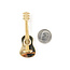 Pendant Guitar .12ctw Cubic Zirconia 14ky 2.1x.75" 10.19g 126040116