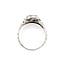 Ring Filigree .12ct Diamond .10ctw Sapphire 18kw sz6.75 1.9g 124020751