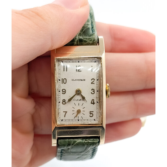 Watch Blancpain Tank 40x20mm 14kt Gold 7.5" Watch Only 126066004