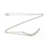 Necklace Graduated Bar Smile 1.15ctw Round Diamonds 14kw 1.4x.15" 3.56g 126060030