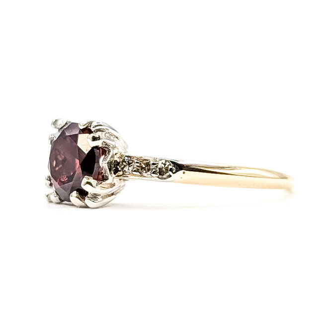 Ring Antique 1.38ct Garnet 2mm 14ky sz6 124120604