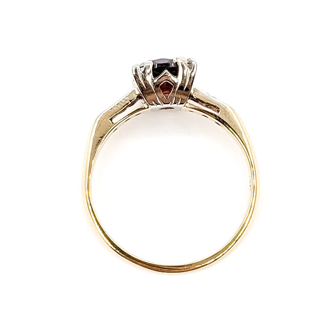 Ring Antique 1.38ct Garnet 2mm 14ky sz6 124120604