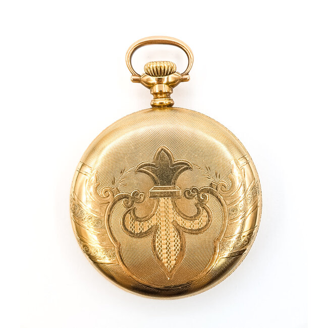 Pocket Watch Hampden Watch Co. Yr.1898 52mm Gold Plated Watch Only 126066007