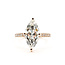 Ring Hidden Halo 3.08ct Marquise Lab Grown Diamond IGI Report: 798601617 1.00ctw Diamonds 14kr 2mm Sz8 2.38g 126040123