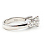 Ring Engagement 1.47ct Round Lab Grown Diamond IGI Report: 752591286 Bezel Accent .50ctw Round Diamonds 14kw 3.75mm Sz6.25 6.8g 125060097