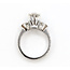 Ring Engagement 1.47ct Round Lab Grown Diamond IGI Report: 752591286 Bezel Accent .50ctw Round Diamonds 14kw 3.75mm Sz6.25 6.8g 125060097