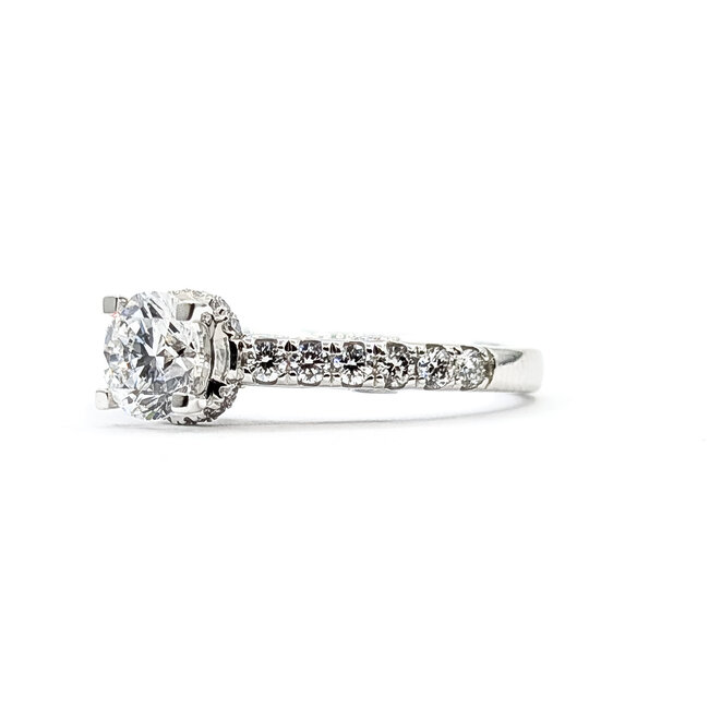Ring 1ct Round Lab Grown Diamond 1.00ctw Lab Grown Diamonds 14kw 2.5mm Sz7 4.1g 125090094
