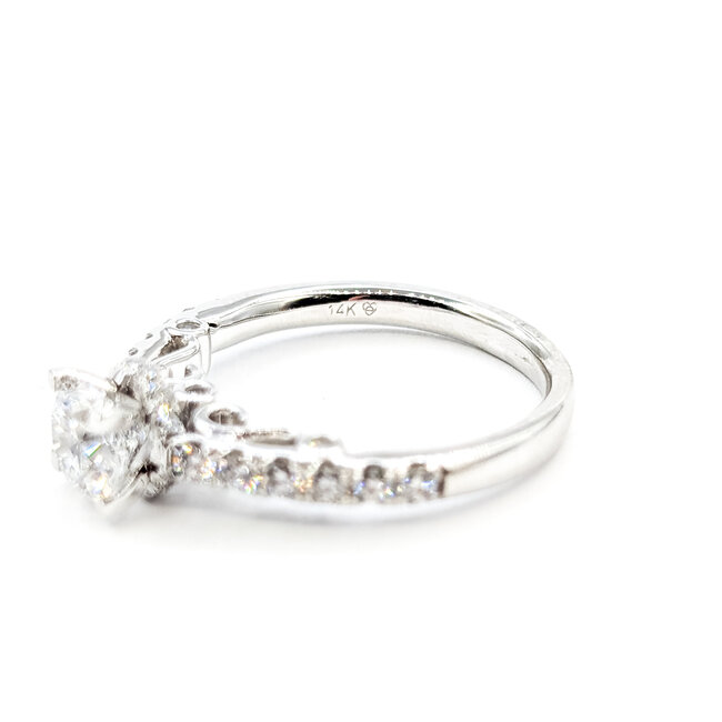 Ring 1ct Round Lab Grown Diamond 1.00ctw Lab Grown Diamonds 14kw 2.5mm Sz7 4.1g 125090094