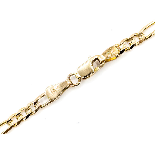 Bracelet Figaro 14ky 3mm 7" 3.12g 126062001