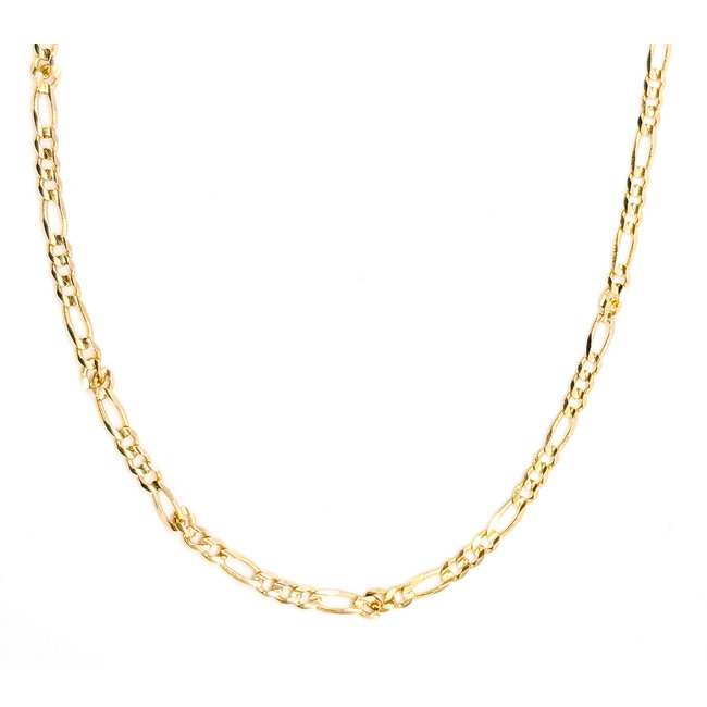 Necklace Figaro 14ky 3mm 24" 9.47g 126032008