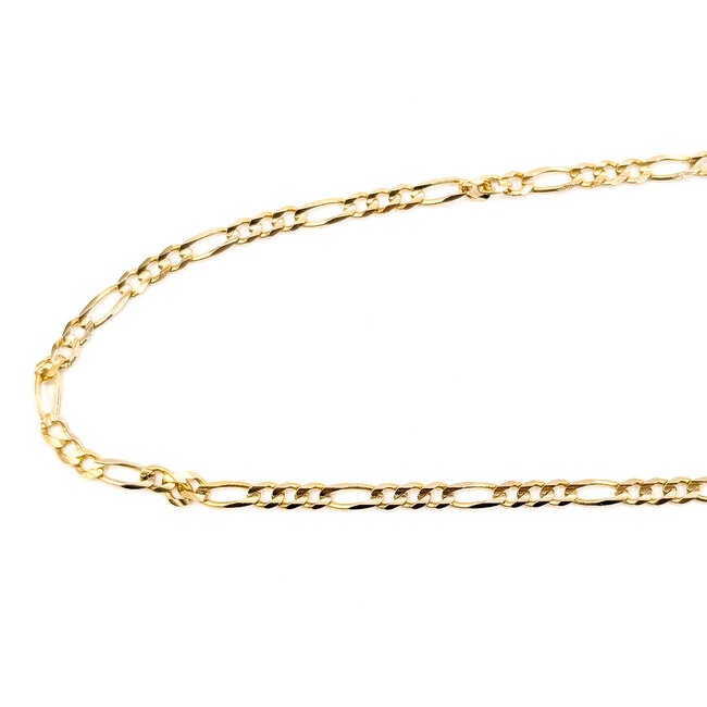 Necklace Figaro 14ky 3mm 24" 9.47g 126032008
