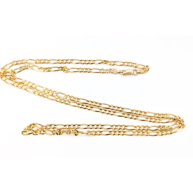 Necklace Figaro 14ky 3mm 24" 9.47g 126032008