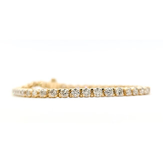 Bracelet Tennis 3.35ctw Round Diamonds 14ky 3.5mm 6.5" 10.19g 126060041