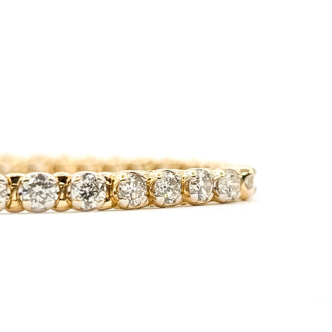 Bracelet Tennis 3.35ctw Round Diamonds 14ky 3.5mm 6.5" 10.19g 126060041