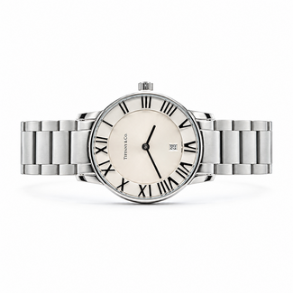 Watch Tiffany & Co. Atlas 2 Hand 34mm Stainless Steel 7" Watch Only 126046008