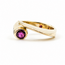 Ring Shark Fin .12ctw Round Diamonds .25ct Ruby 14ky Sz6.5 6.8g 125120010
