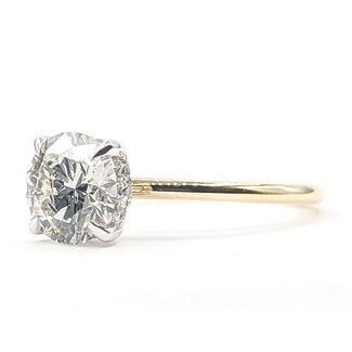 Ring Engagement Hidden Halo 1.90ct Cushion Lab Grown Diamond .10ctw Lab Grown Diamonds 14ky 1.75mm Sz7 2.95g 126070029