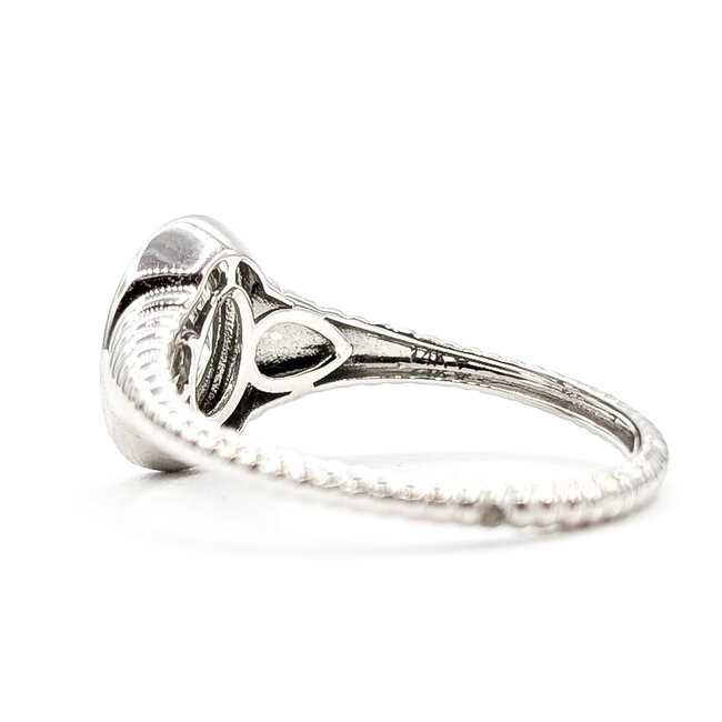Ring Engagement Solitaire .75ct Oval Lab Grown Diamond 14kw 1.7mm Sz7 1.9g 126070012